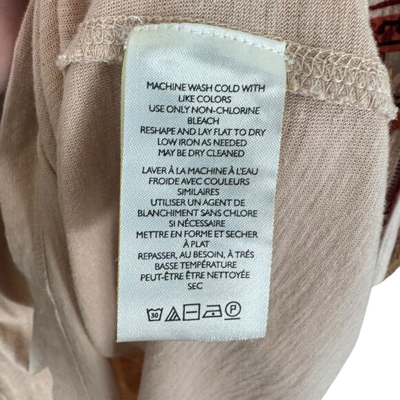 Free People As If Crochet Floral Short Sleeve Embroidered Lightweight Blouse L - Picture 12 of 12